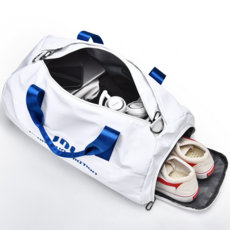 호밍사이 요가 필라테스 수영 운동 헬스가방 여행 보스턴백, 1개, 흰색