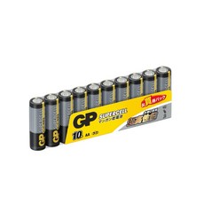 【GP 超霸】(黑) 超級碳鋅電池（正原廠公司貨）, 1個, 4號10入, 10