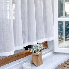 쥬앤크홈 맞춤 윤슬 스트라이프 커튼 거실 가림막 창문 가리개 안방 커텐 커튼