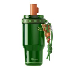 세다가 대용량 트라이탄 BPA 프리 휴대용 투명 물병 (스트랩 포함), 1개, 700ml, 그린