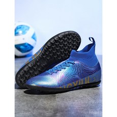 VJOC高幫透氣足球鞋專業比賽人造草坪訓練鞋