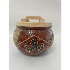 東昇瓷器餐具 台灣製造 5斤木蓋米甕 NO.3, 1個