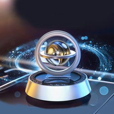 TKB 차량용 별빛 은하수 태양열 회전 방향제 디퓨져 Ver2, 1개, 1개, 레몬라벤더 실버