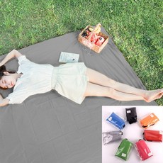 어반크레이브 초경량 포켓 방수 피크닉 캠핑 야외 미니 소풍 매트 돗자리, 그레이, 그레이