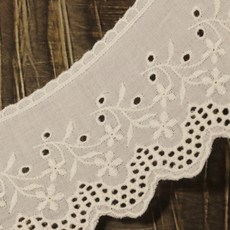 싸리양면 3색 7.7cm x 90cm 면 레이스
