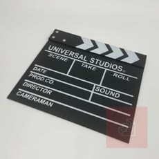 촬영 슬레이트 블랙 클랩스틱 클래퍼보드