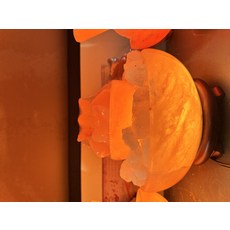 鹽晶燈 臥室床頭燈 居家氣氛照明, 1組, 招財黃光