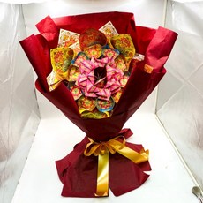 【古德】祝壽花束 - 恭祝聖誕/神明祝壽元寶花/金紙花/敬神花, 單入(一束)