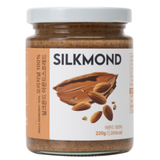 실크몬드 아몬드스프레드 100% 오리지널 버터 무첨가, 1개, 220g