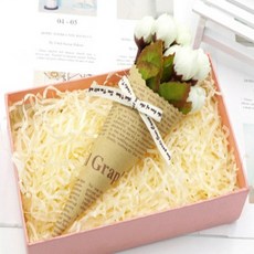 쵸핑 종이스타핑 완충제 포장완충제 선물포장소품 주름지 초핑 종이포장지, 연노랑 50g, 연노랑, 1개