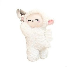 티슈 상자 디스펜서 플러시 동물 패턴 종이 케이스 홀더, 3. lamb, 1개