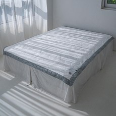 국내생산 듀라론 냉감 여름 침대패드, 화이트