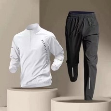 휠렉스 남성 기능성 트레이닝 세트 반집업 조거팬츠 러닝 운동복 J63