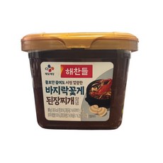 해찬들 물로만 끓여도 시원 깔끔한 바지락 꽃게된장찌개 양념, 900g, 1개
