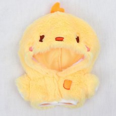 棉花娃娃衣服15cm 20cm娃衣可愛毛絨外套連衣帽玩偶公仔換裝衣服, 1個, 白熊連衣帽,20cm【僅售娃衣】