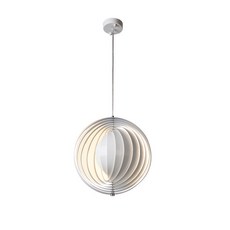 VERPAN MOON 現代簡約風 三色燈光 360度旋轉造型吊燈, 六圈款-現代藝術月亮吊燈 附燈泡