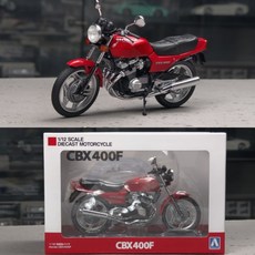 아오시마 혼다 CBX400F 오토바이 바이크 프라모델 모형 피규어 1:12, 레드