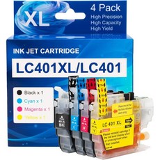 LC401 LC401XL MFC-J1010DW 잉크 카트리지는 Brother 프린터 401XL LC 401과 호환됩니다. MFC-J1170DW MFC-J1800DW MFC-J1, LC401 LC401XL MFC-J1010DW 잉크 카