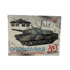 1:72比例德國豹2A5主戰坦克模型，免膠水4D組裝，高仿真軍事模型收藏擺飾, 1個