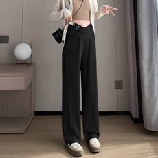 DFMEI 孕婦褲休閒褲冰絲春夏抽繩款直筒褲寬鬆闊腿褲孕婦裝