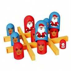 틱택토 보드 게임 빅 이트 스몰 체스 가족 파티 인터랙티브 테이블 크리스마스, 1개, 1. 다색