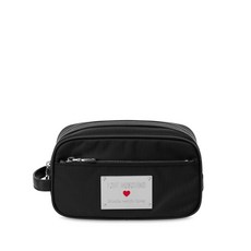 러브모스키노 로고 장식 메이크업 파우치