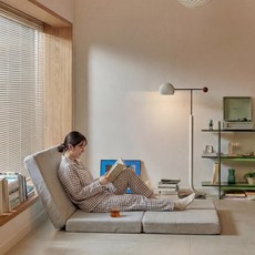 라이프먼트 코리아 베이직 라돈프리 3단 접이식 메모리폼 토퍼 매트리스, 15cm, 차콜