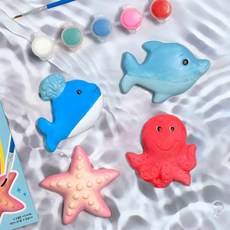 DIY 피규어 만들기 피규어도색 바다동물피규어 석고피규어