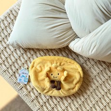 英國JE太陽花手袋毛絨玩偶送禮安撫公仔筆袋秋冬新品治癒化妝包, 1個, 黃色:13cm