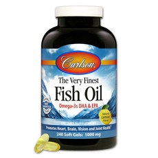 Carlson 漿果魚油 1000mg 軟膠囊 檸檬味, 1罐, 240顆