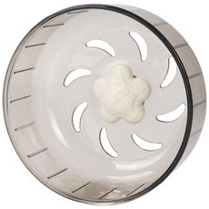 典贊創意 超靜音倉鼠培林跑輪 13CM 17CM 倉鼠跑輪 靜音滾輪 倉鼠用品, 透明灰色, 1個