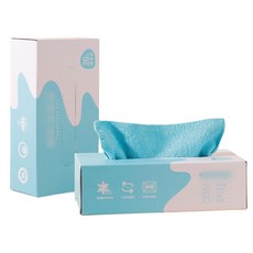 BLOWFISHFUGU 극세사행주 다용도설거지 행주 주방행주 추출식행주, 4P, 블루