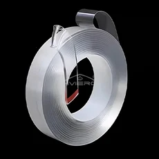 슈퍼 강한 나노 양면 테이프 투명 재사용 가능한 방수 접착 청소 홈 주방 욕실 끈적 50mm, 1) 10mm - nano tape - 1M