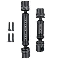 AXSPEED 2Pcs 스틸 CVD 드라이브 샤프트 섀시 센터 1/18 TRX4M Bronco Defender 업그레이드 부품, 03 Style C