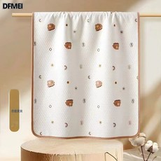 DFMEI 嬰幼兒新生兒純棉隔尿墊空氣層隔尿墊可水洗秋冬款防滲漏牀墊, 1個, 【蜂窩隔尿墊純棉】恐龍寶貝