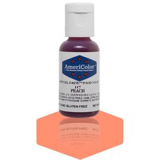 아메리컬러 피치 소프트 젤 페이스트 식용 색소 0.75 온스 AmeriColor Peach Soft Gel Paste Food Color .75 oz, 1개