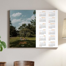 세잔느화실 2026 새해달력 영화같은 한컷 감성 한장달력 캘린더 시리즈 6종 캔버스액자, 02.Mellow 2026