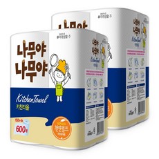 나무야나무야 천연펄프 키친타올, 150매, 8개