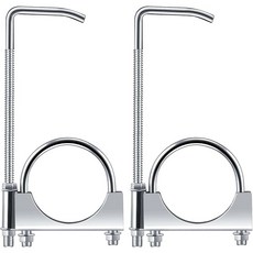 DS CB 5인치 자동차 후면 클램프 머플러 배기 행거, 2.5inch 2Pcs, 1개