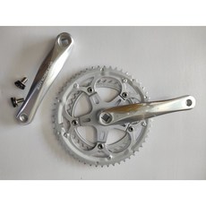 公路車鋼管車鋁合金曲柄大齒盤53-39T 170L雪暴拋光銀大盤組, 1個