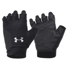 UNDER ARMOUR 女子訓練半手套, 黑色
