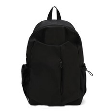 백팩 책가방 대학생 가방 배낭 블랙(펜던트 여행 없음) 대용량, A. 펜던트 없는 검정색