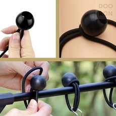 두론샵 탄성 끈 스트레치코드 볼타입 고정 캠핑 텐트 고탄성 로프