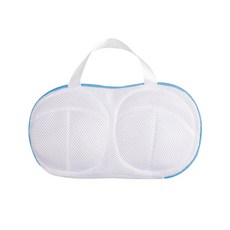 胸罩造型洗衣袋 內衣專用洗衣網 細密網眼保護 提手設計 內衣清洗袋, 藍色-一般款, 1個