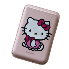 맥세이프 고양이 키티 카드수납 케이스 교통카드지갑, 1개, 핑크