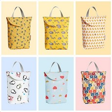 다용도 방수 기저귀 가방 휴대용 젖병 파우치 204062, 버섯, 1개