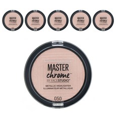 메이블린 마스터 크롬 메탈릭 하이라이터 6.7g, 6개, 050 Molten Rose Gold