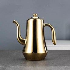 스텐주전자 스테인리스 호텔 레스토랑 주전자 북유럽, E. 골드 1.0L, A. 원 사이즈