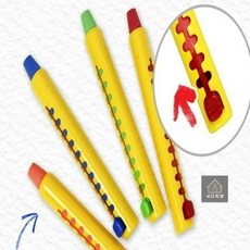 어린이 레일 크레파스 유성색연필 미술초보 초등미술용 지속발색, 12색