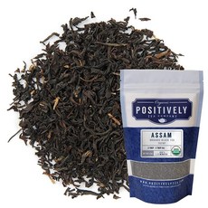 Organic Positively Tea COMPANY 컴퍼니 Decaf 잉글리시 브렉퍼스트 홍차 티백 20개 137546, Assam, 45g